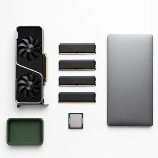 Gebrauchte Computerkomponenten: RAM-Module und CPUs zum Verkauf